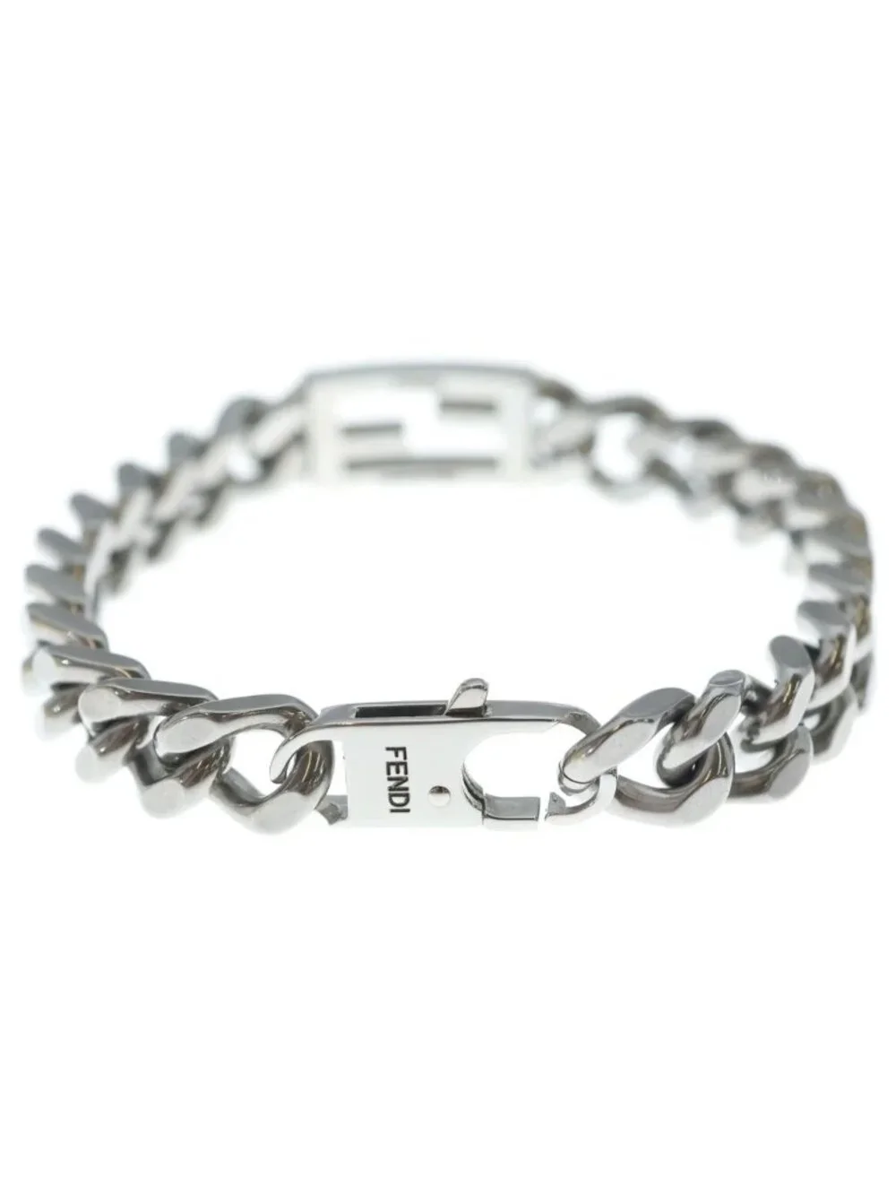 Fendi Baguette Chain Bracelet Silver